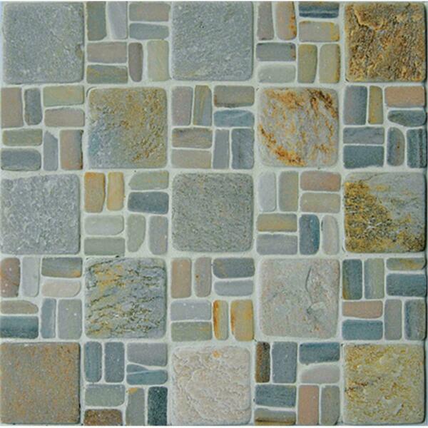 Intrend Tile 2 x 2 Natural Stone Landscape Gray- Tan Mixed LS010-A